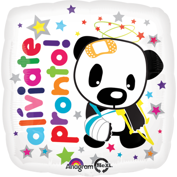 Aliviate Pronto Panda Bear 18 pulgadas helio