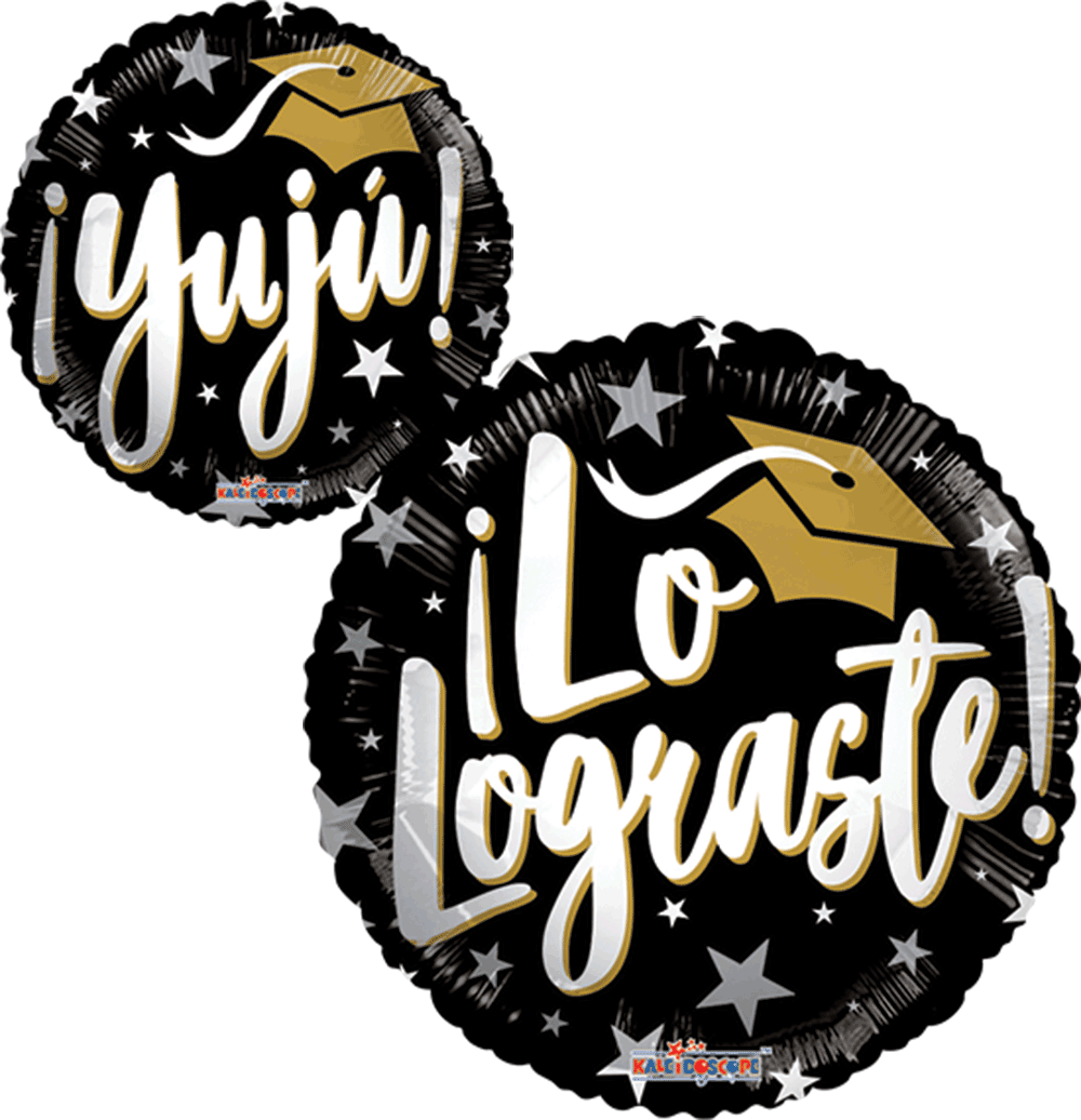 Globo Graduacion YUHU LO LOGRASTE DORADO 18 pulgadas