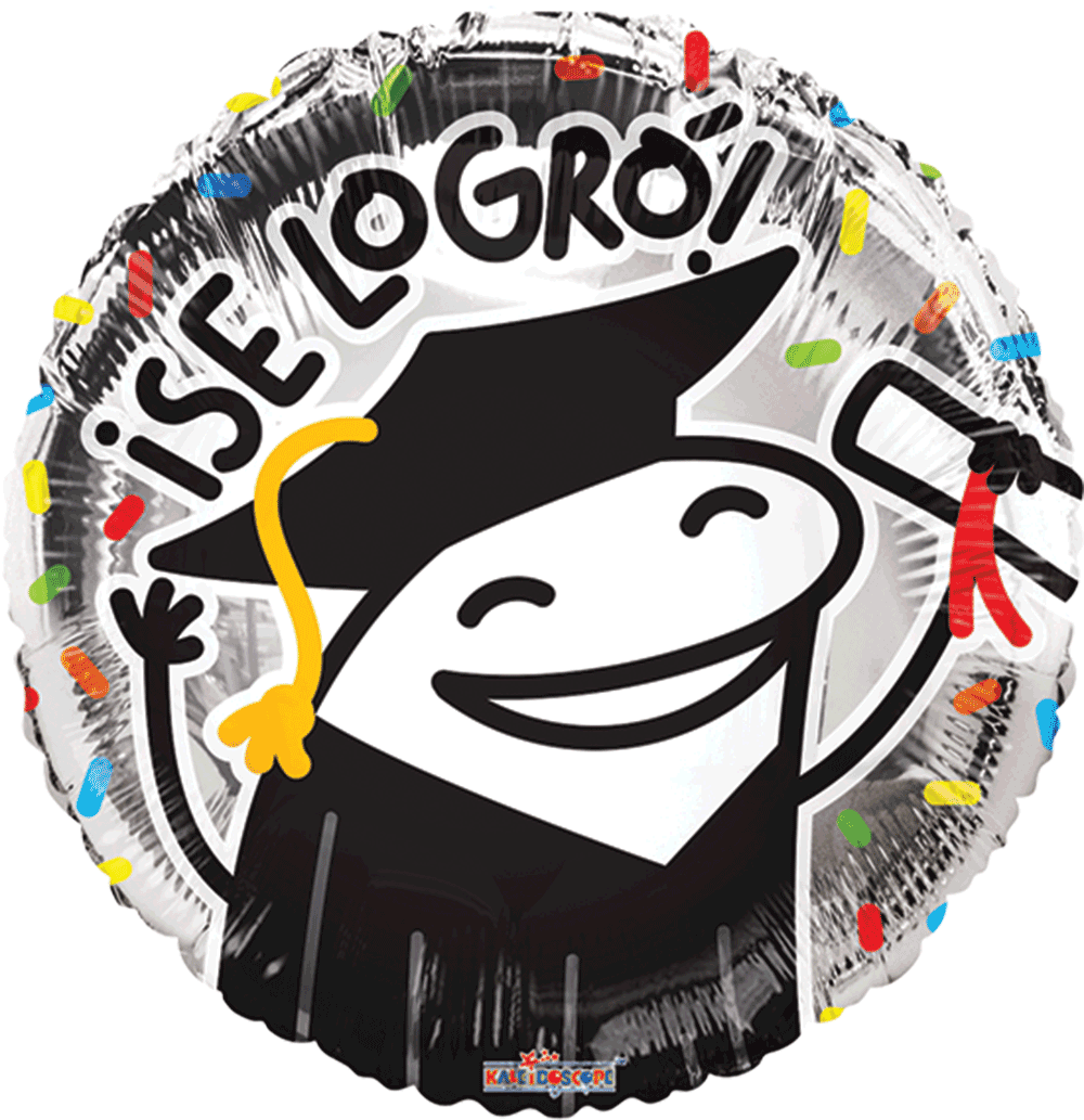 Globo Graduacion SI SE LOGRO FLORK GRAD 18 pulgadas