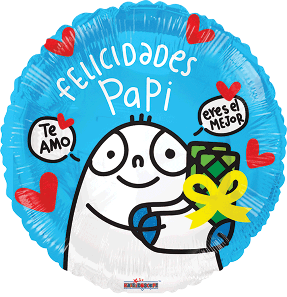Globo dia del padre Felicidades Papi Personaje 18 pulgadas