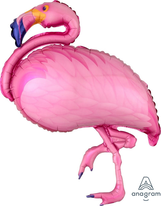 Globo Flamingo Supershape Iridiscente