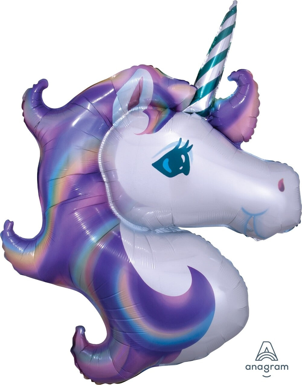 Globo Unicornio Pastel Supershape para Helio