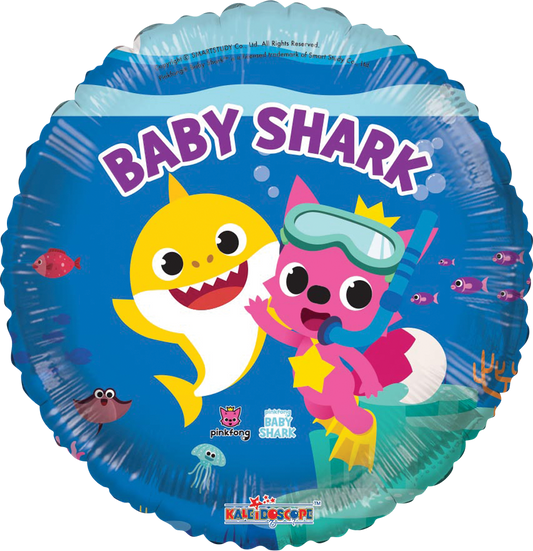 Globo Baby Shark 9 Pulgadas centro de mesa