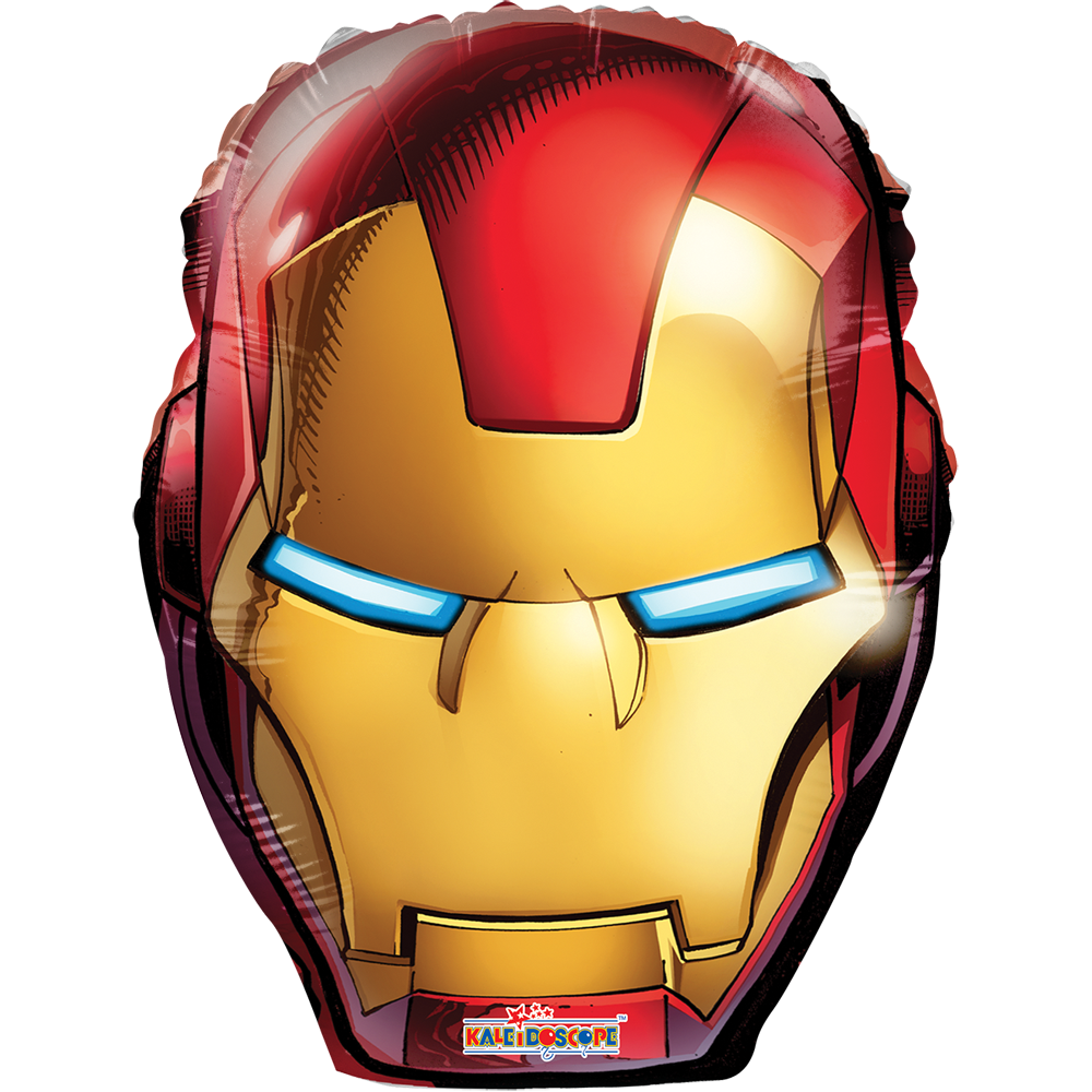 Globo Cara de Iron Man 9 Pulgadas Centro de Mesa