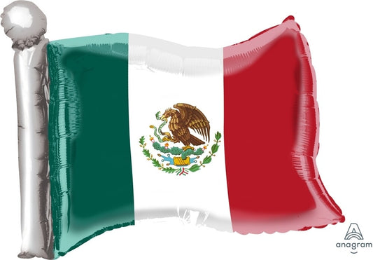 Globo Bandera Mexico Jumbo Helio