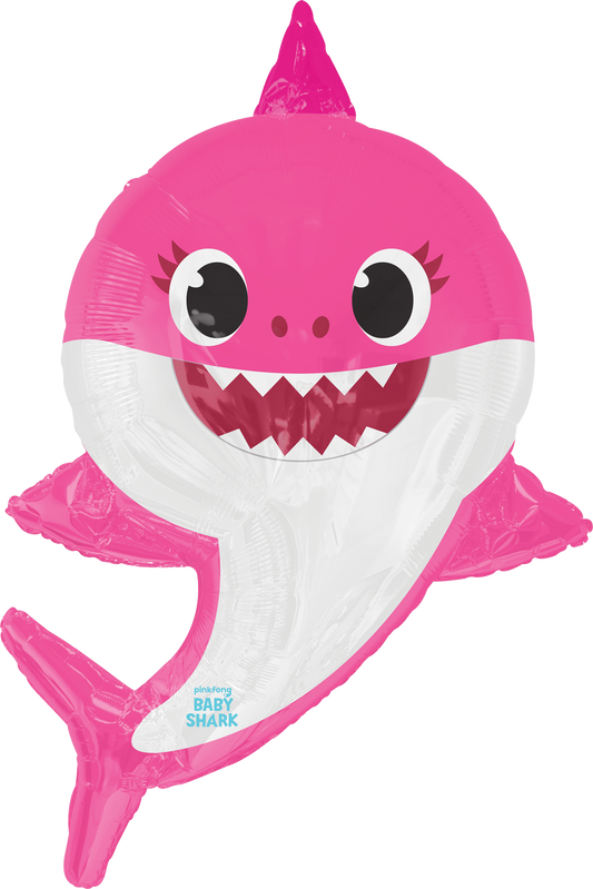Globo Baby Shark Rosa Supershape