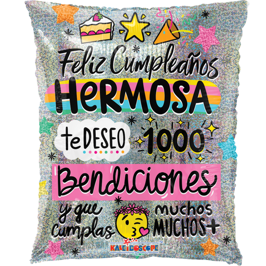 Globo Feliz Cumpleaños Hermosa 22 pulgadas helio