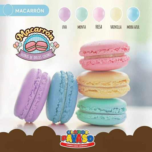 Latex Macaron Bag 9 inches Assorted Colors