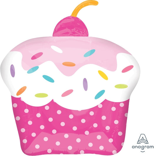 Globo Cumpleaños Cupcake Supershape Helio