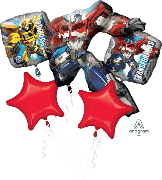 Kit de globos Transformers 5 pzas