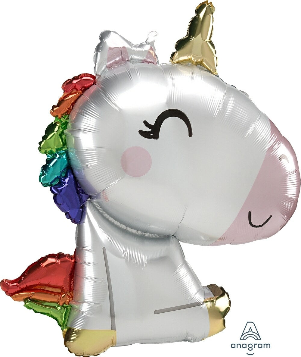 Globo Unicornio Supershape Helio Satin