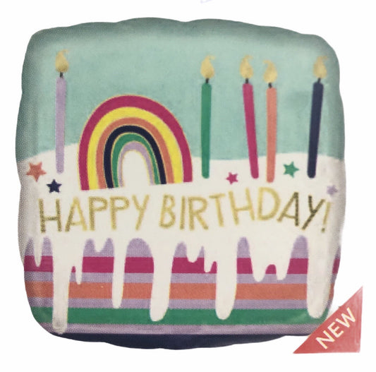 Globo Happy Birthday Rainbow 18 pulgadas Helio