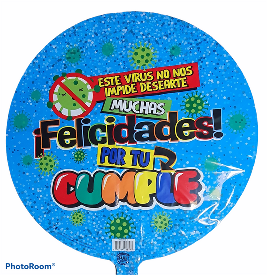 Globo Cumpleaños Coronacumple 18 pulgadas