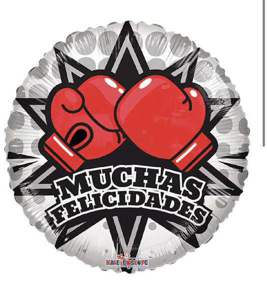 Globo Cumpleaños Muchas felicidades Box 18 pulgadas Helio