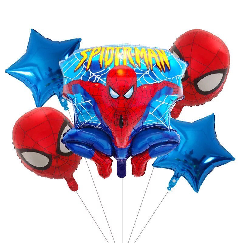 Kit de globos 5 Pzas Spiderman