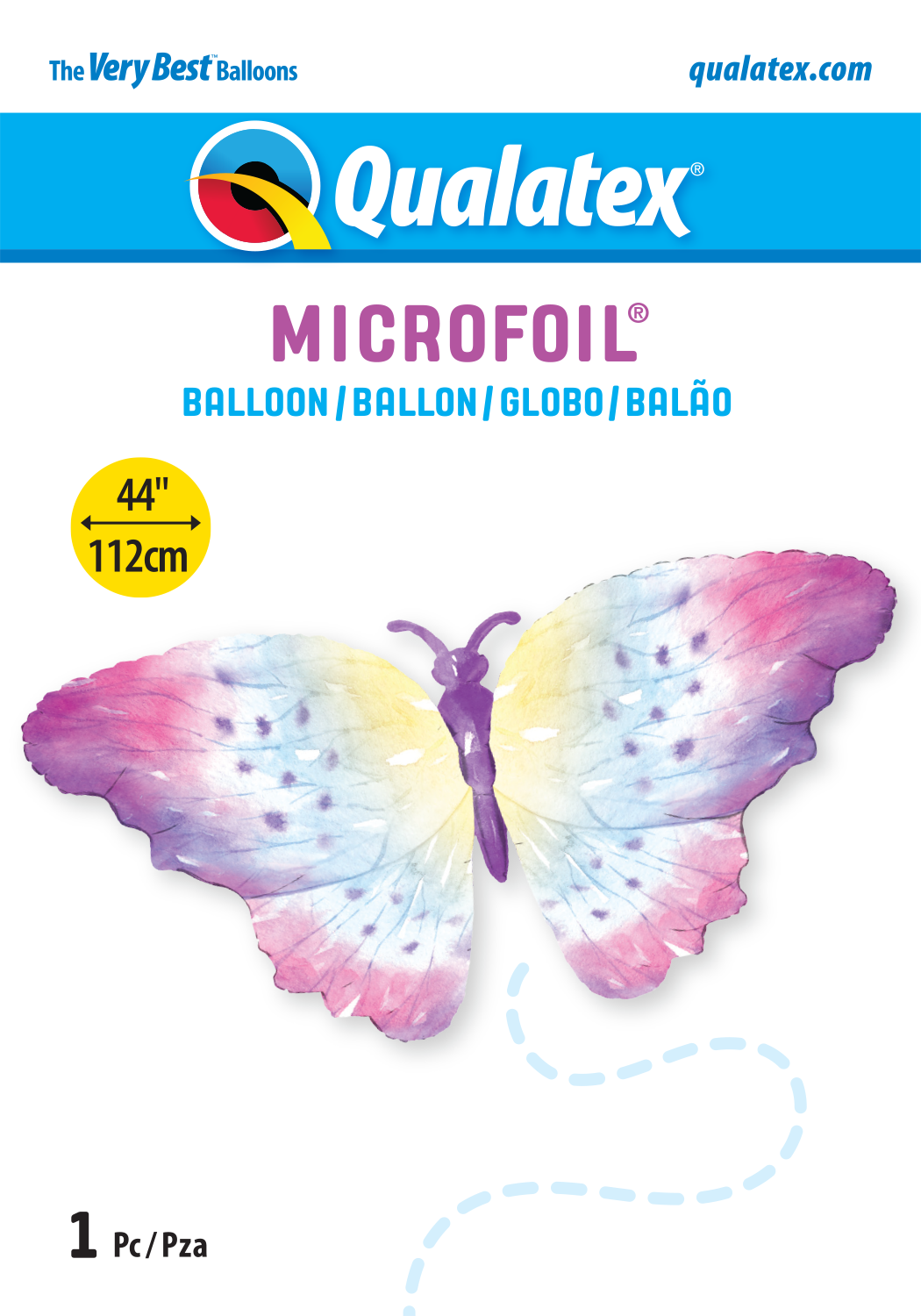 Mariposa Colores Qualatex Supershape Helio