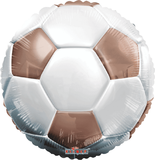 Globo Balon de Futbol Rosegold 18 pulgadas helio