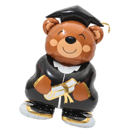 Graduation walking bear balloon 120 cm