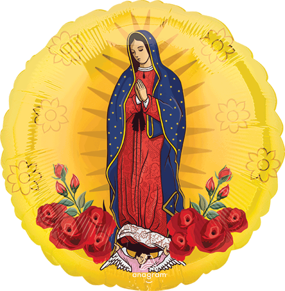 Globo Virgen de Guadalupe 18 pulgadas Helio