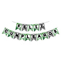 Banner Feliz Rayas Cumpleaños Fútbol