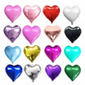 Paq.50 Globo Metálico Corazón