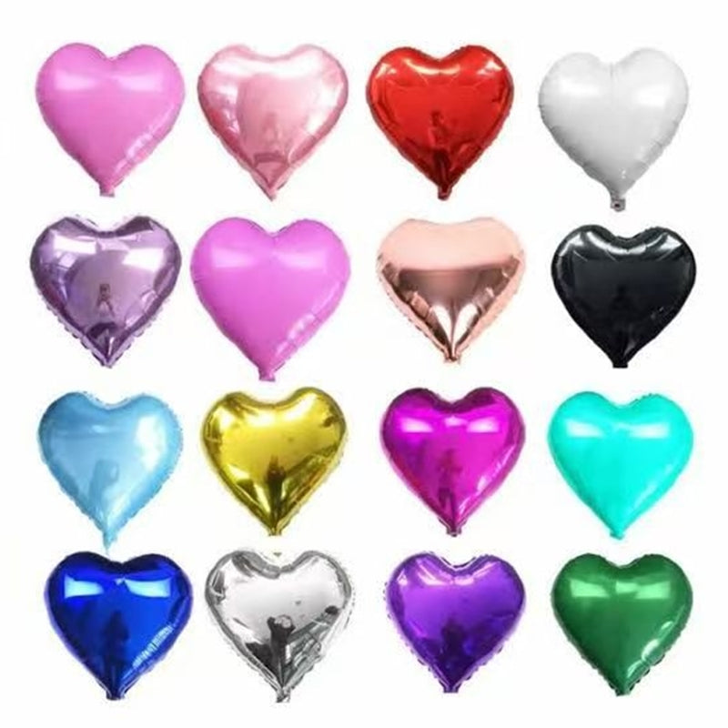 Paq.50 Globo Metálico Corazón