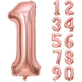 Número 32" Rosa Oro