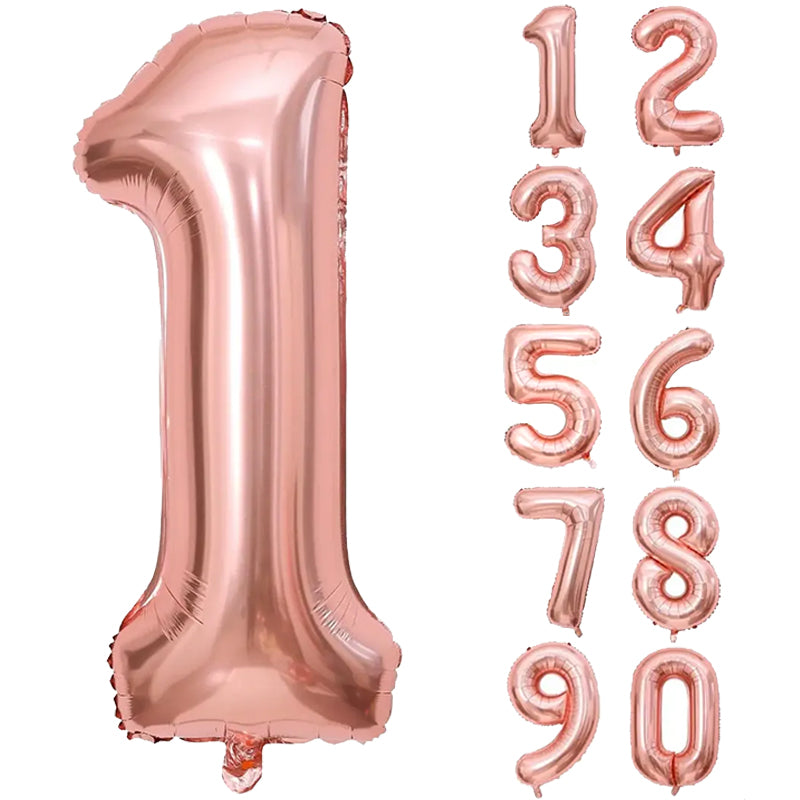 Número 32" Rosa Oro