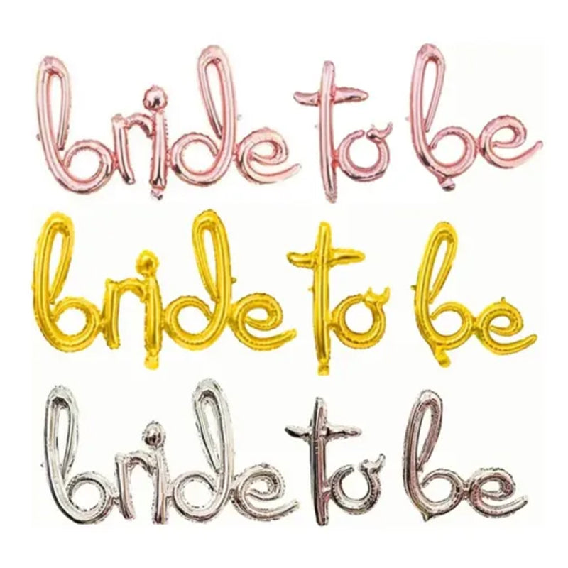 Letrero Globo Bride to be Cursiva