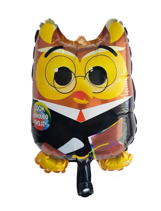 Owl Graduation Balloon 14 Inch Centerpiece