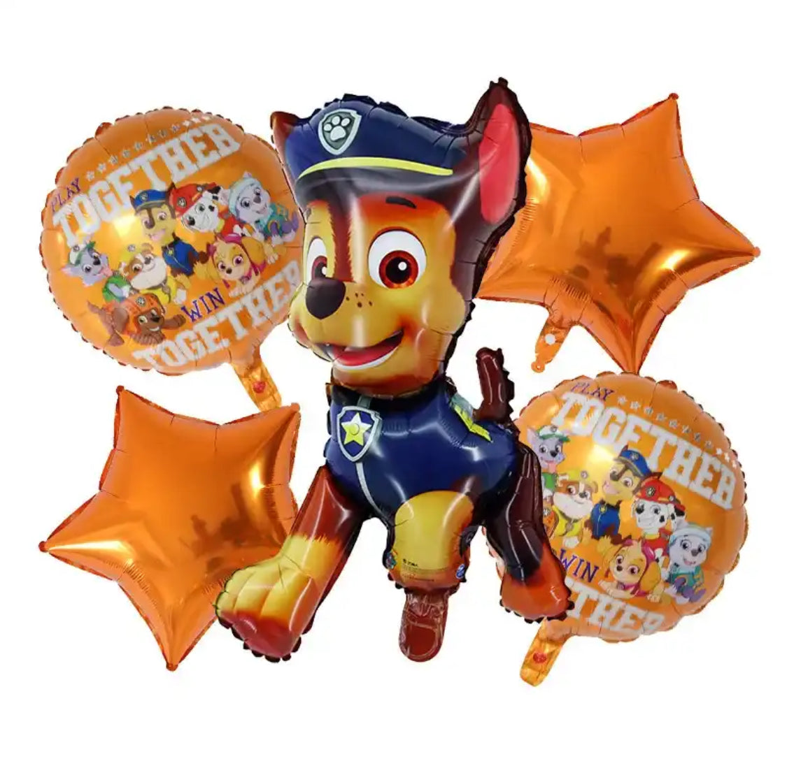 Kit de Globos 5 Pzas paw patrol Chase