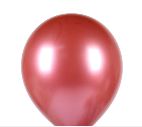 Paq.100 Globo Látex 12" Cromado