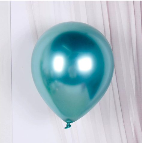 Paq.100 Globo Látex 12" Cromado