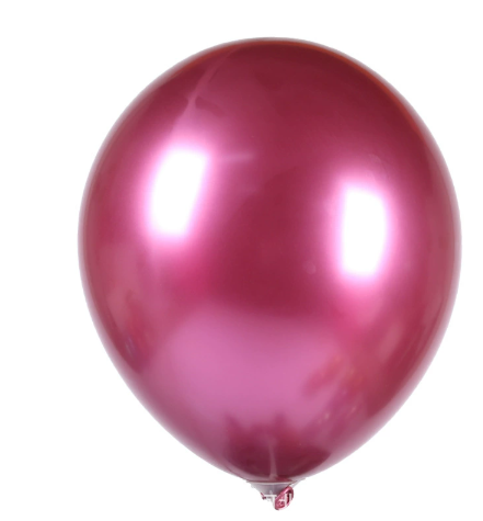 Paq.100 Globo Látex 12" Cromado