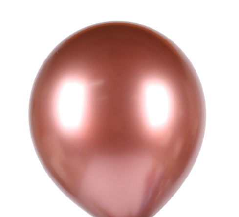 Paq.100 Globo Látex 12" Cromado