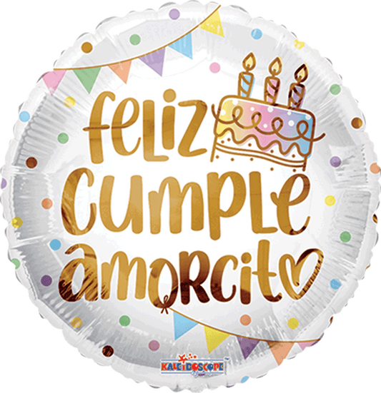 Globo Cumpleaños FELIZ CUMPLE AMORCITO 18 pulgadas