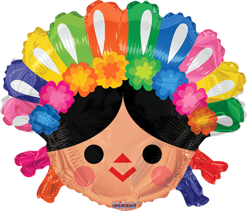 Globo Muñeca Mexicana Juniorshape helio